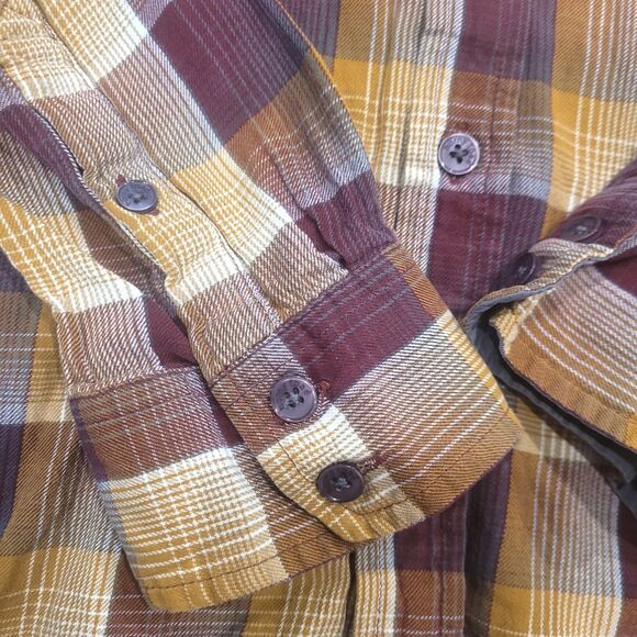 Horny Toad Mens Plaid Shirt M Medium Organic Cotton Long Sleeve Button Front - Picture 4 of 6